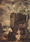 Sts Paul the Hermit and Anthony Abbot by Diego Rodriguez de Silva Velazquez